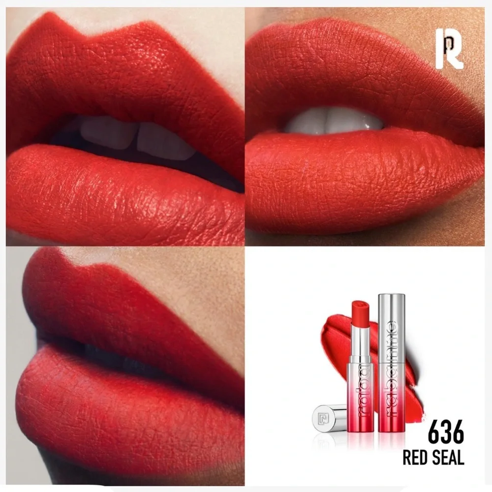 RABANNE Famous Lipcolor Matte Lipstick 636 Red Seal Mini Travel Size 0.04oz NIB